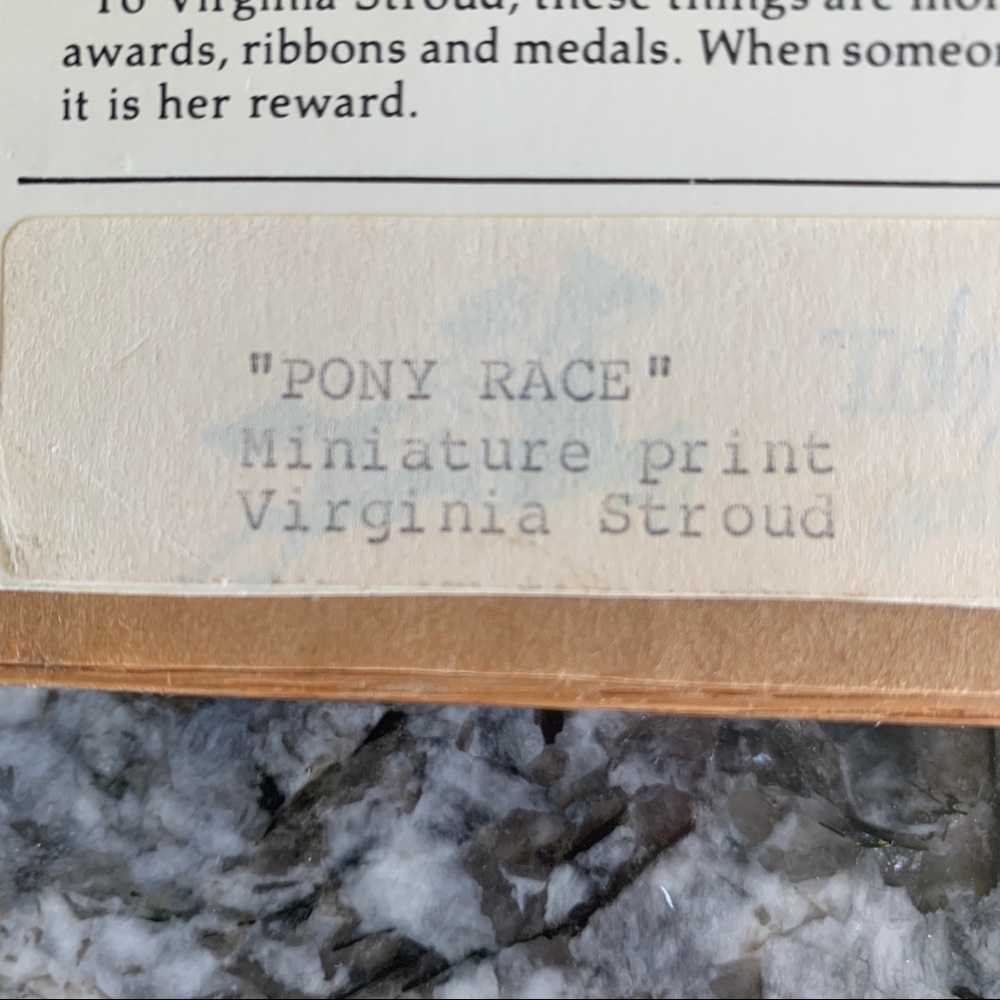 Virginia A. Stroud “Pony Races” Native American - Picture 7 of 9
